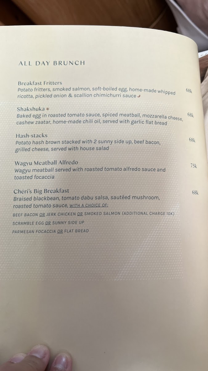 Chéri Patisserie & Brasserie Menu - Image 6